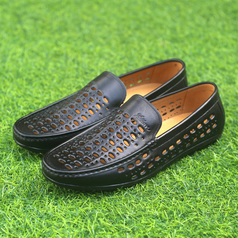 Giày lười nam đục lỗ MENLI GL93 thoáng mát